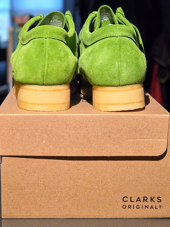 Supreme Clarks Originals Woven Wallabee Green Suede 26160848 Men Size 11 DS NIB main image 14